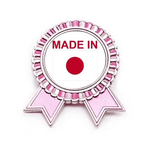 Broche Japan Country Love en métal rose M aux finitions soignées et durables