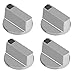 6 mm Réchaud à gaz Poignée universel en alliage de zinc de cuisine cuisinière Poignée Lock four commutateur contrôle Surface de cuisson (lot de 4)