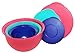 Tupperware Set of 3 Impressions Classic Nesting Bowls in 5.5, 10 & 18 Cup Sizes - Tokyo Blue, Parrotfish, Emberglow