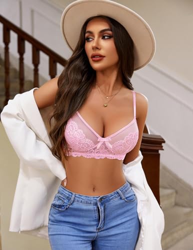 Image of Avidlove Lingerie Set for Women Lace Bra and Panty Sets 2 Piece Lace Babydoll Outfits S-XXL