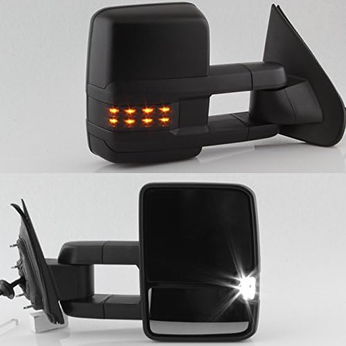 Miniatura 8 de AKKON - Para Chevy Silverado 14-20 humo extensible con función calefactada de remolque, espejos laterales izquierdo + derecho par