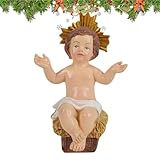 Matériau robuste : fabriquée à partir de matériaux de qualité, cette figurine de l'Enfant Jésus évite la décoloration et les dommages, promettant des performances fiables et une élégance intemporelle tout au long des années d'exposition.