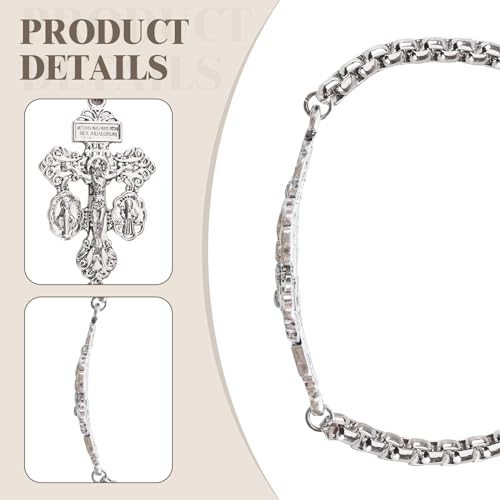 Pulsera católica Crucifijo del Perdón Brilucky miniatura 3