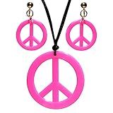 El juego de joyas Hippie de Widmann es un accesorio perfecto para tu disfraz de Flower Power
