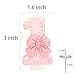 ElekFX Birthday Candle for Cake, 1 Candle - Pink Glitter with Bowknot, 2.76 inch Happy Birthday Candle, Cake Topper Decoration for 1 Year Old Birthday Party (Number 1)