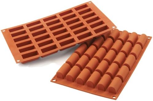Professional SF129 Silicone Mold, Log 0.47 Ounce, 11/16 Inch x 1-3/4 Inch x 3/4 Inch High, 30 Cavities