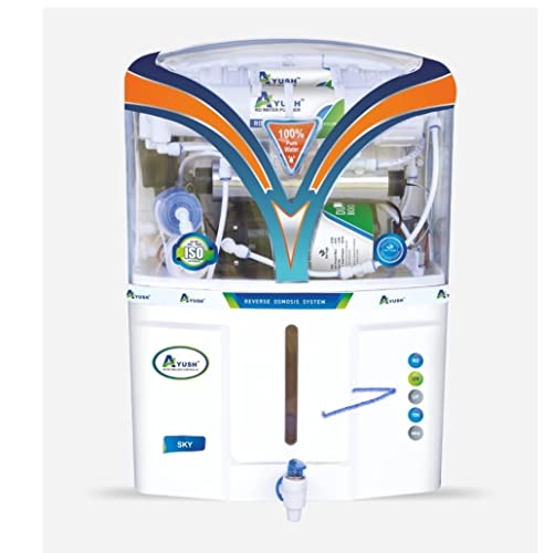 Image of AYUSH Water Purifier SKY SystemFull Automatic with Auto On /Off Best Suitable forWall mounted /Table top Storage Tank10 Ltr 1 FREE-IRON GUARD