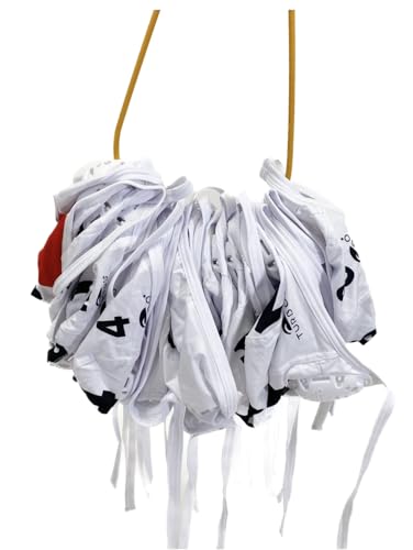 Turbo Standard Water Polo Cap Set with 3 Numbers (White)