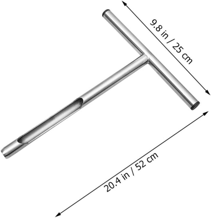 Stainless Steel Soil Sampler Probe T Handle Soil Sample Tool for Lawn and Garden Use Lightweight and Ergonomic Design for Easy Soil Testing Durable and Easy to Clean