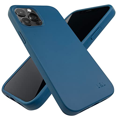 LOAM & LORE Biodegradable Phone Case for iPhone 12 Pro Max, Plastic Free Eco Friendly Phone Case, Plant Based Compostable iPhone 12 Pro Max Case, Premium Zero-Waste Phone Cover (Deep Blue)
