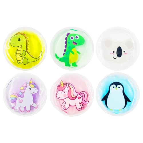 Poche de Glace en Gel pour Enfants, 6 Pcs Ice Packs - 7 X 7 cm, Pack Froid, Blocs de Glace, Réutilisables Paquet de Froid Chaud Instantané pour Enfants,...