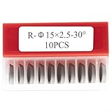 Für Heimwerker, Holzbearbeitung, Drehbearbeitung, Finishing-Werkzeuge, 10 Stück, 15 mm runde Hartmetallklingen