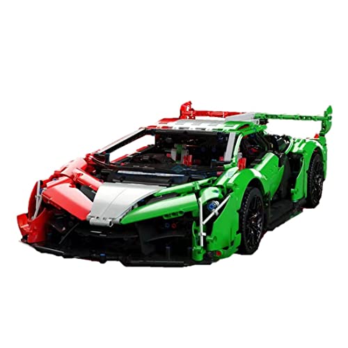 AMOC Technik Statische Version Sportwagen Baukasten für Lamborghini, 3611 Teile+ 1:8 Sportwagen Bauset, Kompatibel mit… – Bild 8