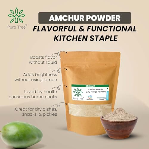 Image of Pure Tree Certified Organic Amchur Powder | 350 g | Dry Mango Powder | Amchoor Powder For Chutney, Pickle, and Fruit Salad