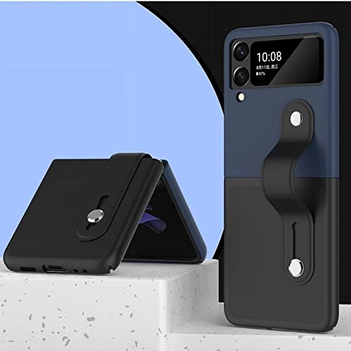 Étui pour Samsung Galaxy Z Flip 4 étui en cuir PU de luxe double couleur