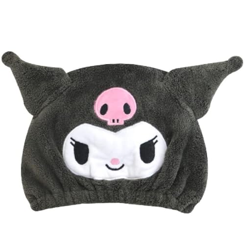 タオルキャップ すみっコぐらし クロミ ふわふわ 風呂 大人 女の子 男の子 キッズ 子供 スイミング プール タオルキャップ ヘアドライタオル キャラクター Kuromiのサムネイル