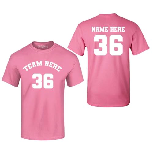 Custom Sports Team Jersey Your Name and Number T-Shirt