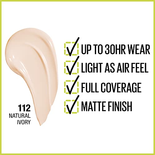 Maybelline Super Stay Full Coverage Liquid Foundation Makeup, Natural Ivory, 1 Fl. Oz. (Pack Of 3) (Packaging May Vary) #TOP1