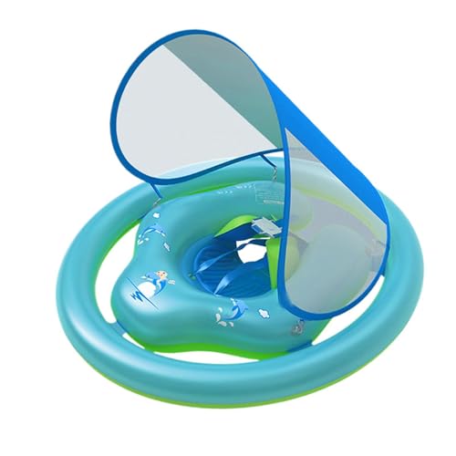 Quorvex Flotador De Piscina para Niños,de Natación Inflable con Protección Solar | Tumbona Hinchable para Piscina - para Niños y Niñas, Verano al Aire Libre, Jardín, Viajes, Juegos