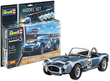 Carro Shelby 1962 Cobra 289 Kit Revell Model Set 1/25 07669 Plast...