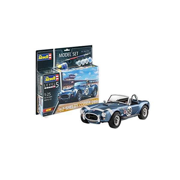 Revell RV67669 67669 Model Set AC Cobra 289 Ford originalgetreuer Modellbausatz für Experten, mit Basis-Zubehör…