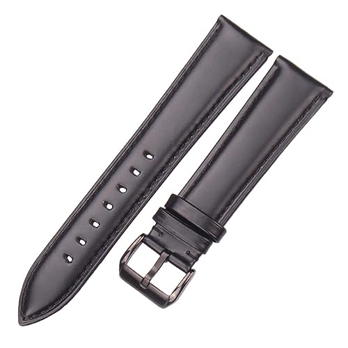 Correa de reloj lisa de cuero genuino XILILHC de 18mm a 24mm para relojes clásicos