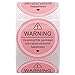 HYBSK Pink Warning Happiness Package Stickers 2 Inch Opening This Package Will Cause Extreme Happiness Stickers 300pcs Small Business Thank You Labels for Wrap