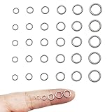 2150pcs Stainless Steel Rings Jump Rings Connector Rings for Jewelry Making Necklaces Bracelet Earrings Keychain DIY Craft (Silver, 3/4/5/6/7/8mm)