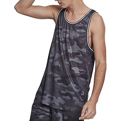 Camiseta Deportiva sin Mangas de Malla de Camuflaje Urban Classics Cover