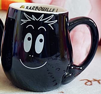 Mugs - Creative Fashion Ceramic Barbapapa Barbapapa Cartoon Cup for Birthday Gift (E)