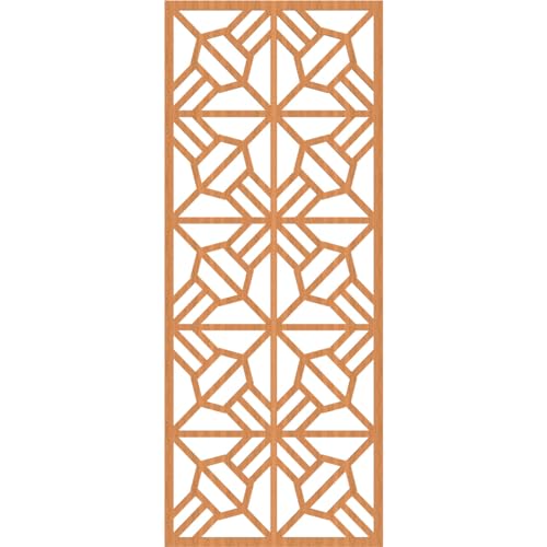 Image of Auburn Decorative Pierced Fretwork Wood Wall Panels, 25 3 /8 inchW x 64 3 /8 inchH x 1 /4 inchT, Cherry