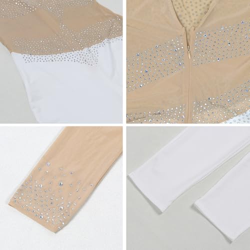 Image of Jigfar Women Sexy Embellished Rhinestone Bodycon Jumpsuit Mesh See Through Patchwork Birthday Party Night Out Clubwear