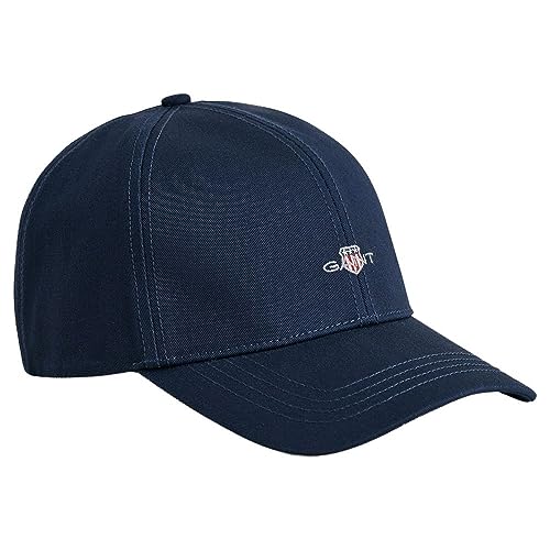 GANT Gorra Unisex de Sarga de algodón Alto, Marine, L XL
