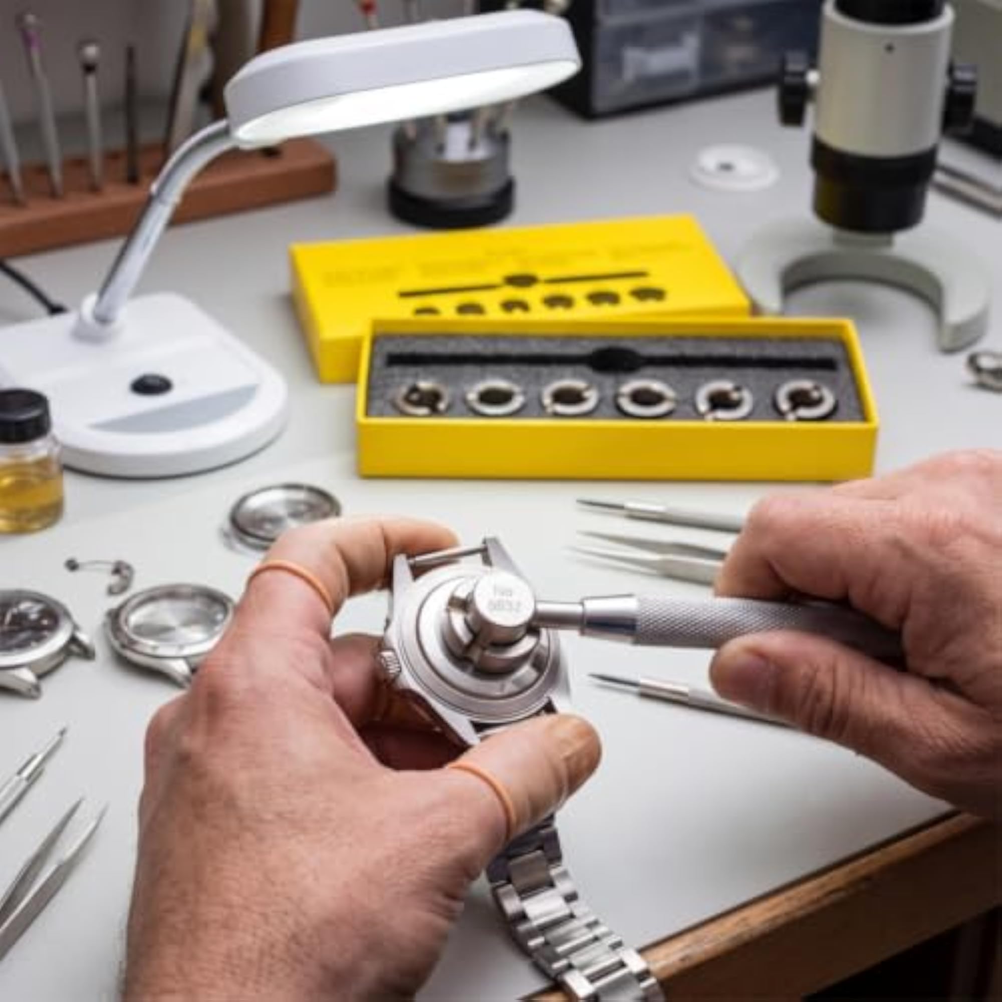 Professional Watch Back Case Opener with Dies