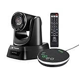 Conference Room Camera System with Microphone, TONGVEO 3X USB PTZ Video Camera Kit for Meeting Education Church Works with Microsoft Teams, Zoom, OBS, PC(Cam+ Mic),Easy to Use
