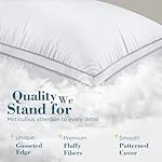 viewstar Pillows Queen Size Set of 2, Hotel Quality, Down Alternative Gusseted Bed Pillows for Side, Back, or Stomach Sleepers, White - Image 5