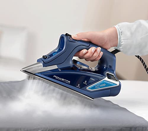 Rowenta-Steamforce-DW9240-Plancha-ropa-vapor-3100-W-golpe-de-vapor-230-grmin-y-vapor-continuo-de-65-grmin-ajuste-automatico-temperatura-antical-integrado-autoapagado-y-autolimpieza-Azul