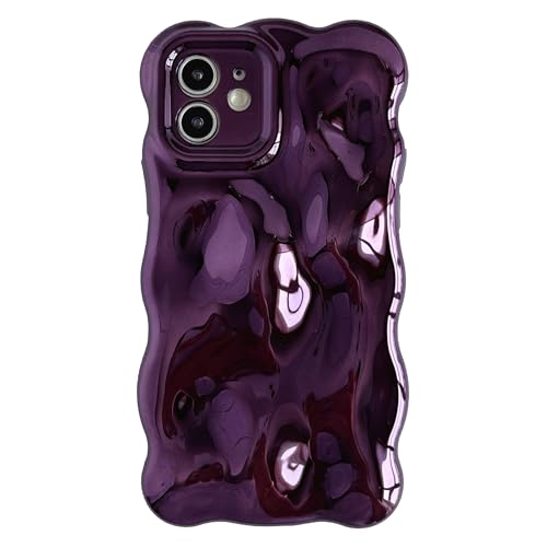 Coque iPhone 12 effet eau violet chrome pour vos soirées citadines