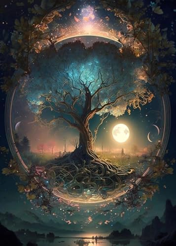 AuraDraw Tree of Life Diamond Art Kit