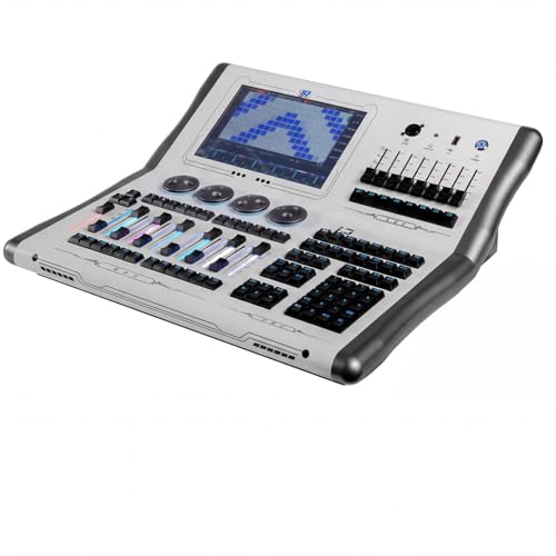 DMX512   Consola de iluminación, 2048/4096 canales, controlador de pantalla táctil de 10.4 pulgadas con código de tiempo y control de aplicación para escenario, DJ, teatro
