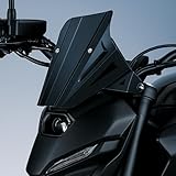 Black Aluminum Sport Windscreen Visor Deflector for Yamaha MT-07 GEN4 2025-2026 Motorcycle - Fits MT07 Y-AMT MT07 Models