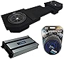 Kicker Bundle Compatible with 2002-18 Dodge Ram Quad Or Crew C10 Comp Dual 10' Loaded Sub Box Enclosure with Harmony HA-A800.1 Amplifier