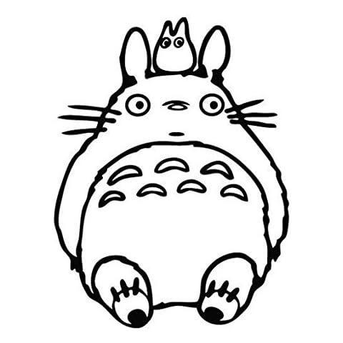 TOTORO Ghibli Laputa Sitting Black Decal Sticker Jdm Anime Laptop Glass Car Window #5 Free P&P Cover