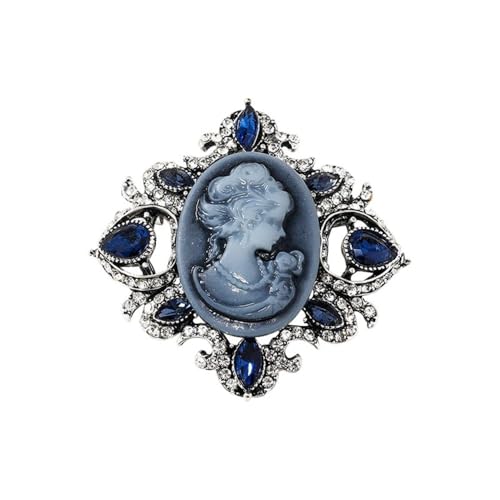 Bijoux fantaisie pour femmes à offrir avec cette broche camée rétro chic