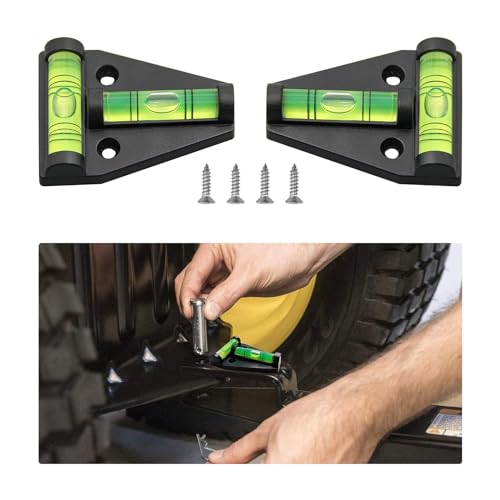 Augeny 2PCS Magnetic RV Levelers, RV T Level Bubble Levels with Screws Mounting and Magnetism Dual-use, Multipurpose Stablilization Levelers for RV, Camper, Furniture, RV Accessories