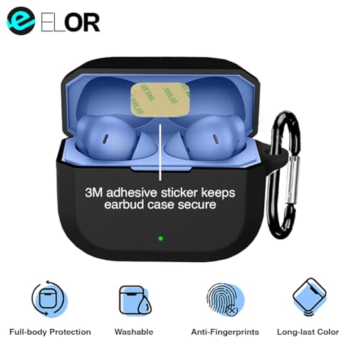 Image of ELOR Premium Silicone Case Cover Compatible with OnePlus Nord Buds 3r (Earbuds Not Included) (Sky Blue, OnePlus Nord Buds 3r)