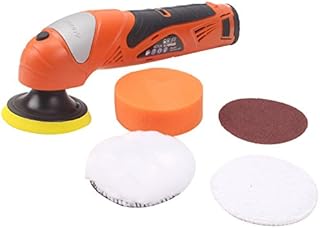 CCLIFE 12V Akku Poliermaschine Polierer | 0-3.000 min-1 Drehzahl | ø80mm Polierteller | Umfangreiches Zubehör