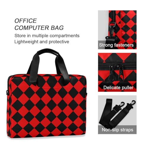 Maletín para portátil 15.6 pulg rojo y negro miniatura 6