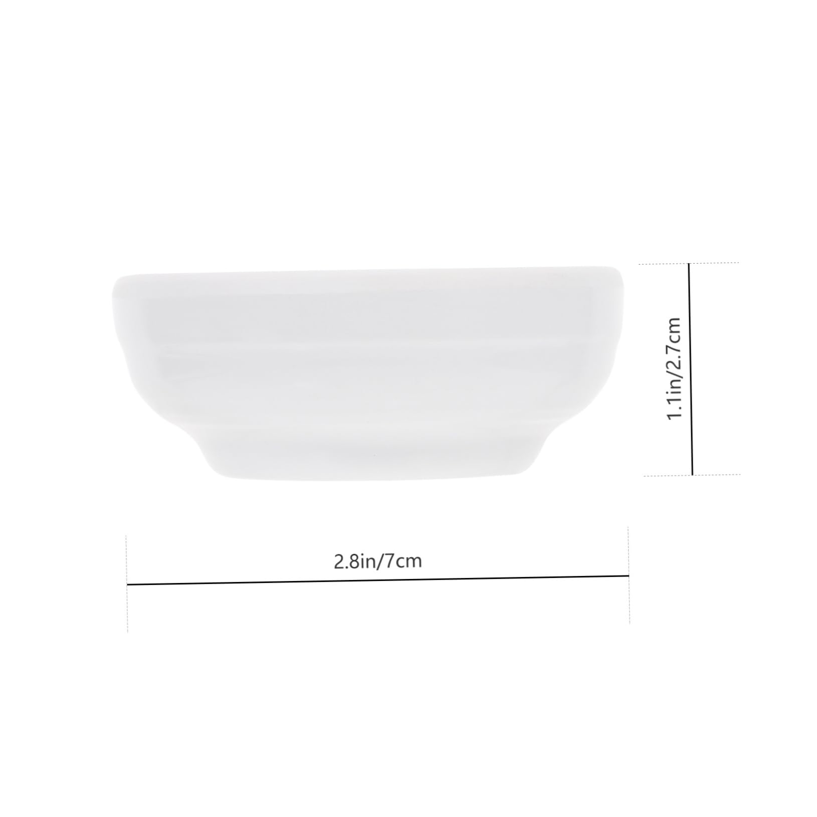 PRETYZOOM White Plates Dipping Bowls Paint Trays Pigment Mixing Container 5pcs Set Easy to Clean Store