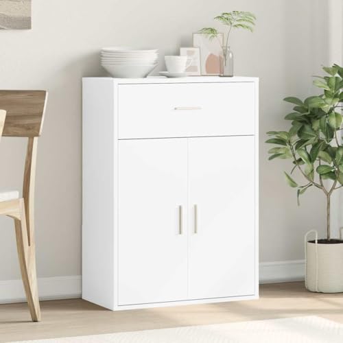 Cómoda de madera blanca con almacenamiento inteligente para salones 4